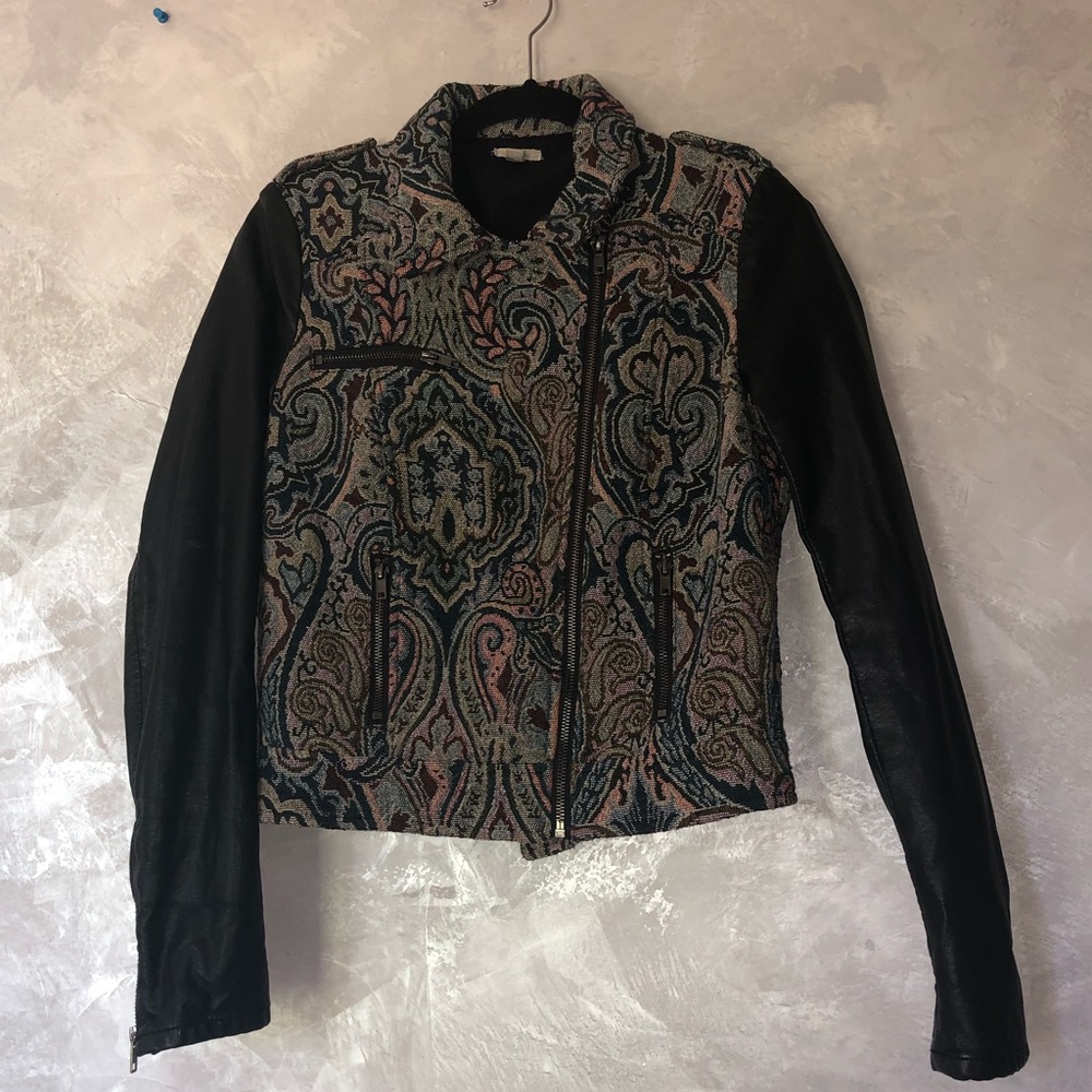 Vintage styled leather jacket